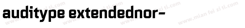 auditype extendednor字体转换